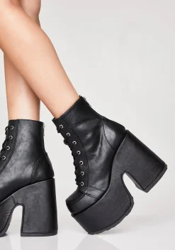 Demonia Boots|Platforms*Matte Rave Royalty Platform Boots