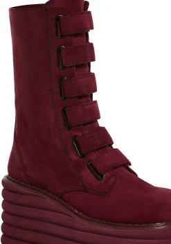 Club Exx Boots|Platforms*Meant To Be Platform Boots - Dark Red