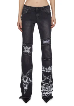 Widow Tops|Plus*Metal Mashup Shredded Top