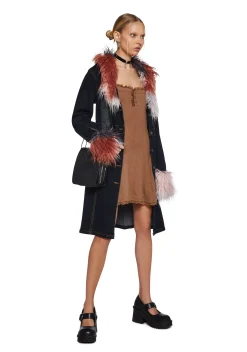 dELiA*s by Dolls Kill Dresses|Plus*Mid Century Date Thermal Dress - Brown