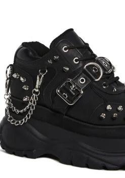 Widow Platforms|Sneakers*Midnight Pit Platform Sneakers