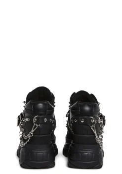 Widow Platforms|Sneakers*Midnight Pit Platform Sneakers