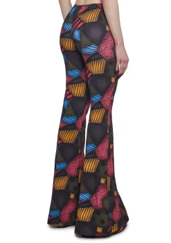 Trickz N' Treatz Bottoms|Plus*Mismatched Doll Flared Leggings
