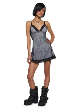 Widow Dresses|Mini Dresses*Misty Shed Ur Skin Fishnet Mini Dress