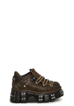 New Rock Flats*M-120N-C83 Chunky Oxford Shoes