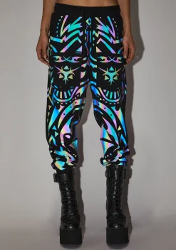 Club Exx Bottoms|Pants*Moon Labyrinth Reflective Joggers