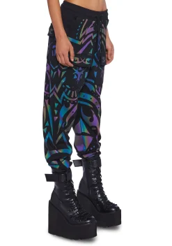 Club Exx Bottoms|Pants*Moon Labyrinth Reflective Joggers