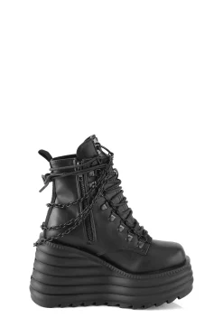 Demonia Boots|Platforms*Morte-65 Ankle Wedge Boots
