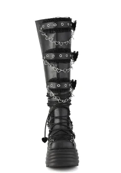 Demonia Boots|Platforms*Morte-215 Platform Wedge Boots