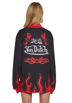 Dolls Kill x Von Dutch Tops*Motocross Long Sleeve Tee
