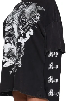 Widow Tops|Plus*Mourning Angels Long Sleeve Top