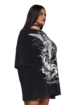 Widow Tops|Plus*Mourning Angels Long Sleeve Top
