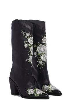BOY Widow Boots|Cowboy Boots*Mourning Rose Cowboy Boots