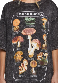 Current Mood Tops|Plus*Mushroom Lover Oversized Tee