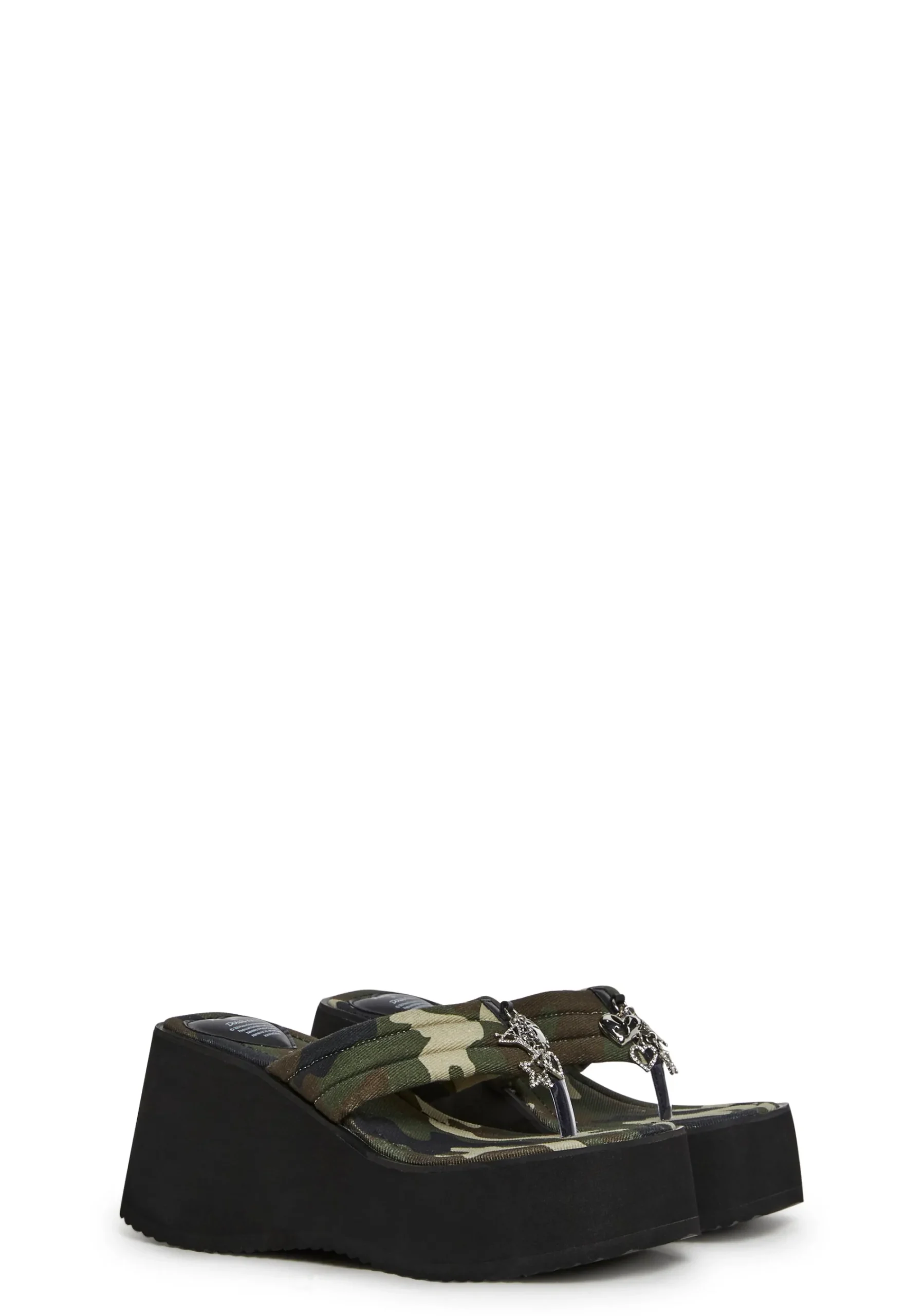 Playboy by Dolls Kill Sandals*My Command Platform Thong Sandals