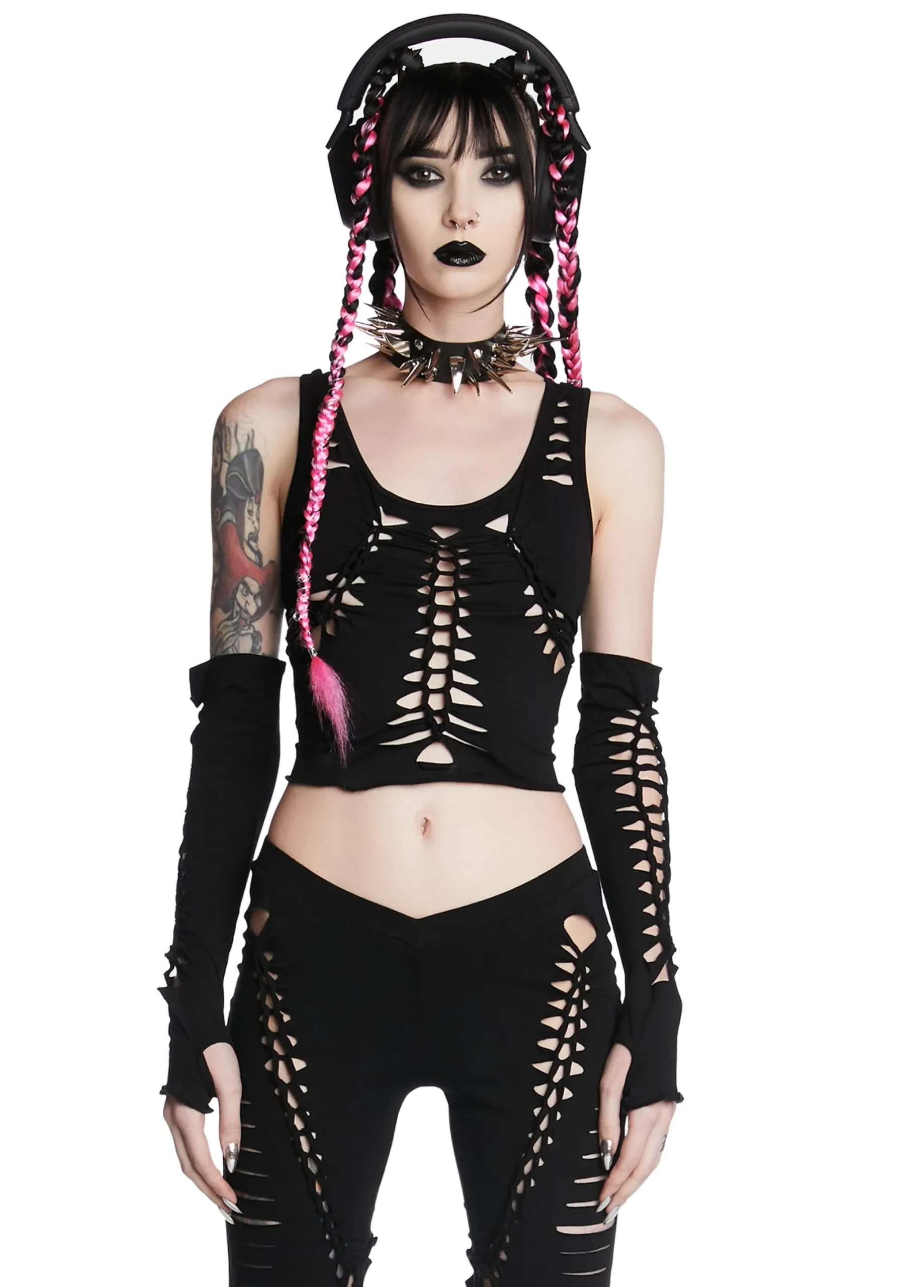 Widow Tops*My Own Worst Enemy Top And Gloves Set