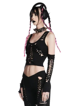 Widow Tops*My Own Worst Enemy Top And Gloves Set