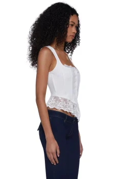 Current Mood Corsets|Tops*My Wish For You Bustier Top-White