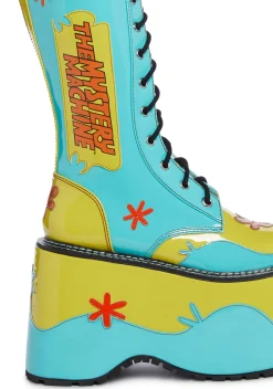 Dolls Kill x Scooby-Doo Boots|Platforms*Mystery Machine Platform Boots
