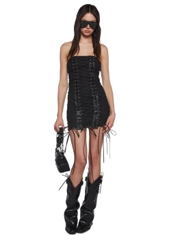 Current Mood Dresses|Mini Dresses*Neon Evening Strapless Mini Dress