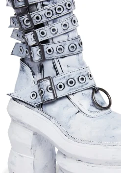 Widow Boots|Platforms*Never A Sellout Platform Boots - White