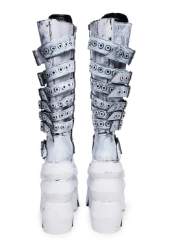 Widow Boots|Platforms*Never A Sellout Platform Boots - White