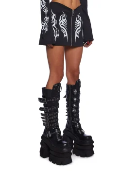 Club Exx Bottoms|Skirts*Night Raver Reflective Mini Skirt