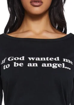 Generation Kiss Tops*No Angel Long Sleeve Top