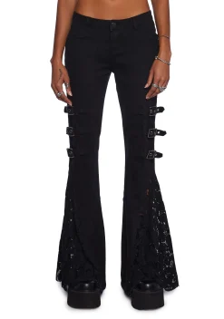 Widow Bottoms|Pants*Normal Is An Illusion Flare Pants