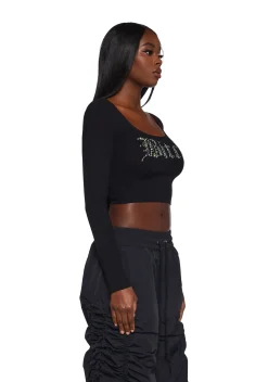 Poster Grl Tops|Plus*Not Nice Long Sleeve Top