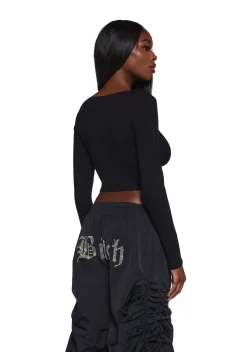 Poster Grl Tops|Plus*Not Nice Long Sleeve Top