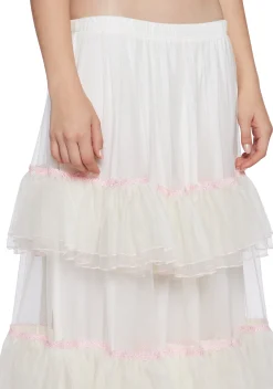 Sugar Thrillz Bottoms|Skirts*Not Shy Tiered Midi Skirt