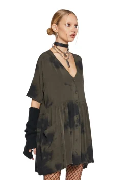 Current Mood Dresses|Plus*Not Your Babydoll Tie Dye Dress