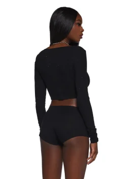Poster Grl Matching Sets*Nothing But Trouble Henley Lounge Set