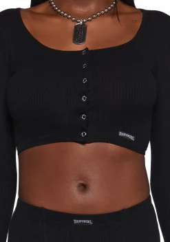 Poster Grl Matching Sets*Nothing But Trouble Henley Lounge Set