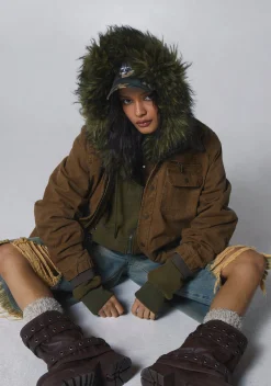 Current Mood Outerwear|Sweatshirts & Hoodies*Off The Hook Zip-Up Hoodie - Green