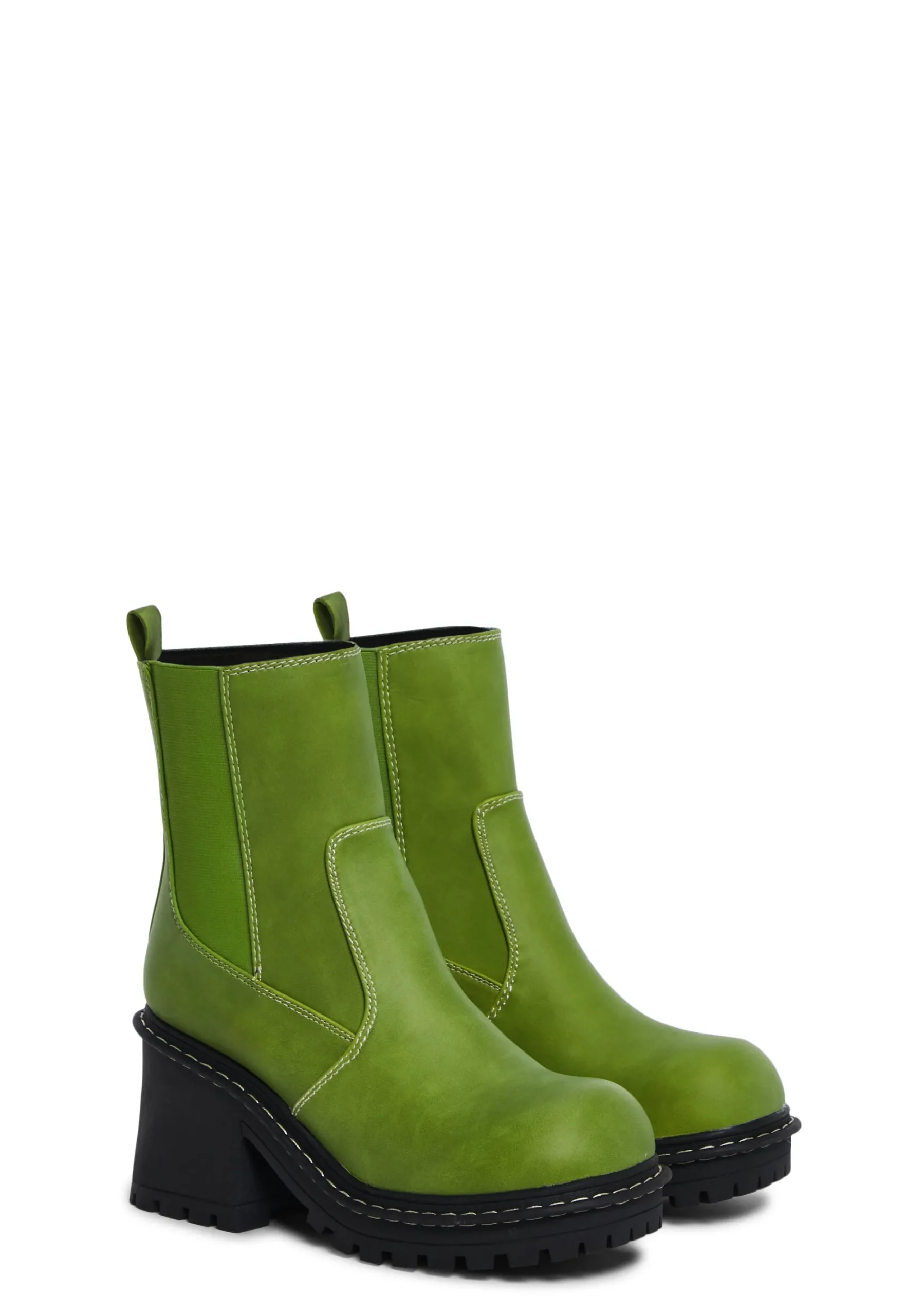 dELiA*s by Dolls Kill Boots*Off The Record Ankle Boots - Green