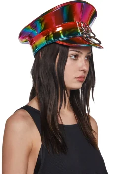 Funk Plus Hats*O-Ring Rainbow Captain Hat