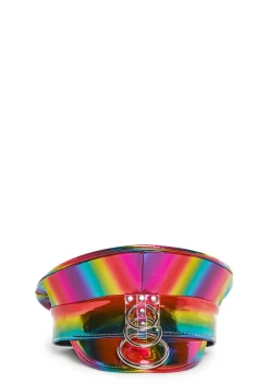 Funk Plus Hats*O-Ring Rainbow Captain Hat