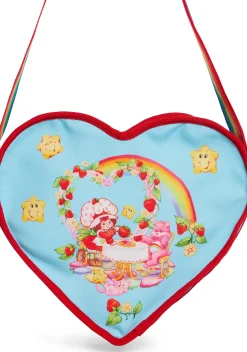 Dolls Kill | Care Bears x Strawberry Shortcake Bags*Over Tea Canvas Heart Bag