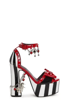 Current Mood Platforms|Heels*Painted Ponies Platform Heels - Black/Red