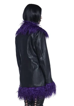 Widow Outerwear|Plus*Passing Through Faux Fur Jacket
