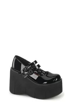Demonia Platforms|Mary Janes*Patent Dollhaus Platform Mary Janes