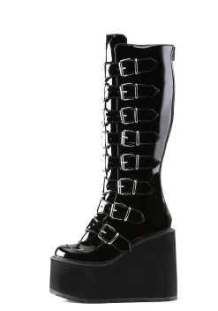 Demonia Boots*Patent Trinity Boots