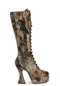 Sugar Thrillz Boots*Pawsitive Thinking Knee High Boots
