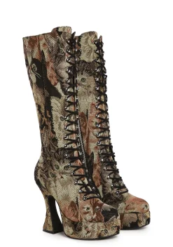 Sugar Thrillz Boots*Pawsitive Thinking Knee High Boots