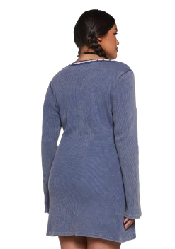 Current Mood Dresses|Mini Dresses*Pen Pals Thermal Mini Dress