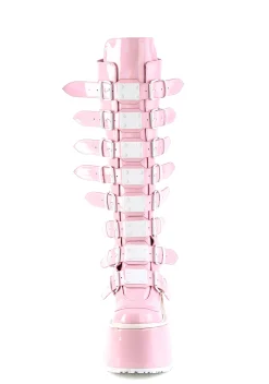 Demonia Boots|Platforms*Pink Holographic Trinity Boots