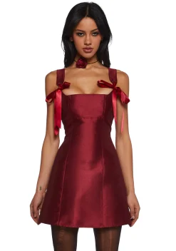 Current Mood Dresses|Mini Dresses*Pixie Stardust Mini Dress - Burgundy
