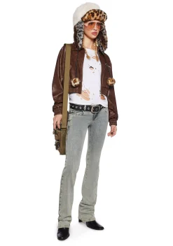 x_Blue Blush Outerwear*Playing It Cool Bomber Jacket